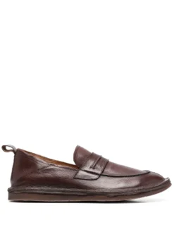Men Moma Grained-leather Moccasin Loafers