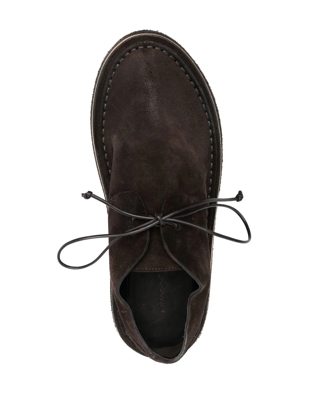 Men Marsèll Wide-cut Suede Derby Shoes - Image 4