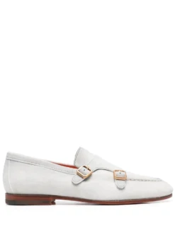 Men Santoni Buckled Monk Shoes