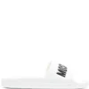 Men Moschino Embossed-logo Slides