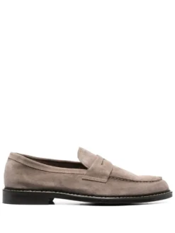 Men Doucal&apos;s Suede-leather Contrasting-sole Loafers