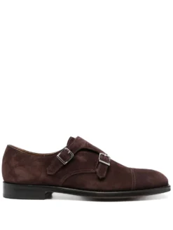 Men Doucal&apos;s Double-strap Suede Shoes