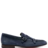 Men Santoni Suede-leather Monk Shoes