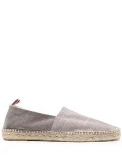 Men CastaƱer Square-toe Flat Canvas Espadrilles