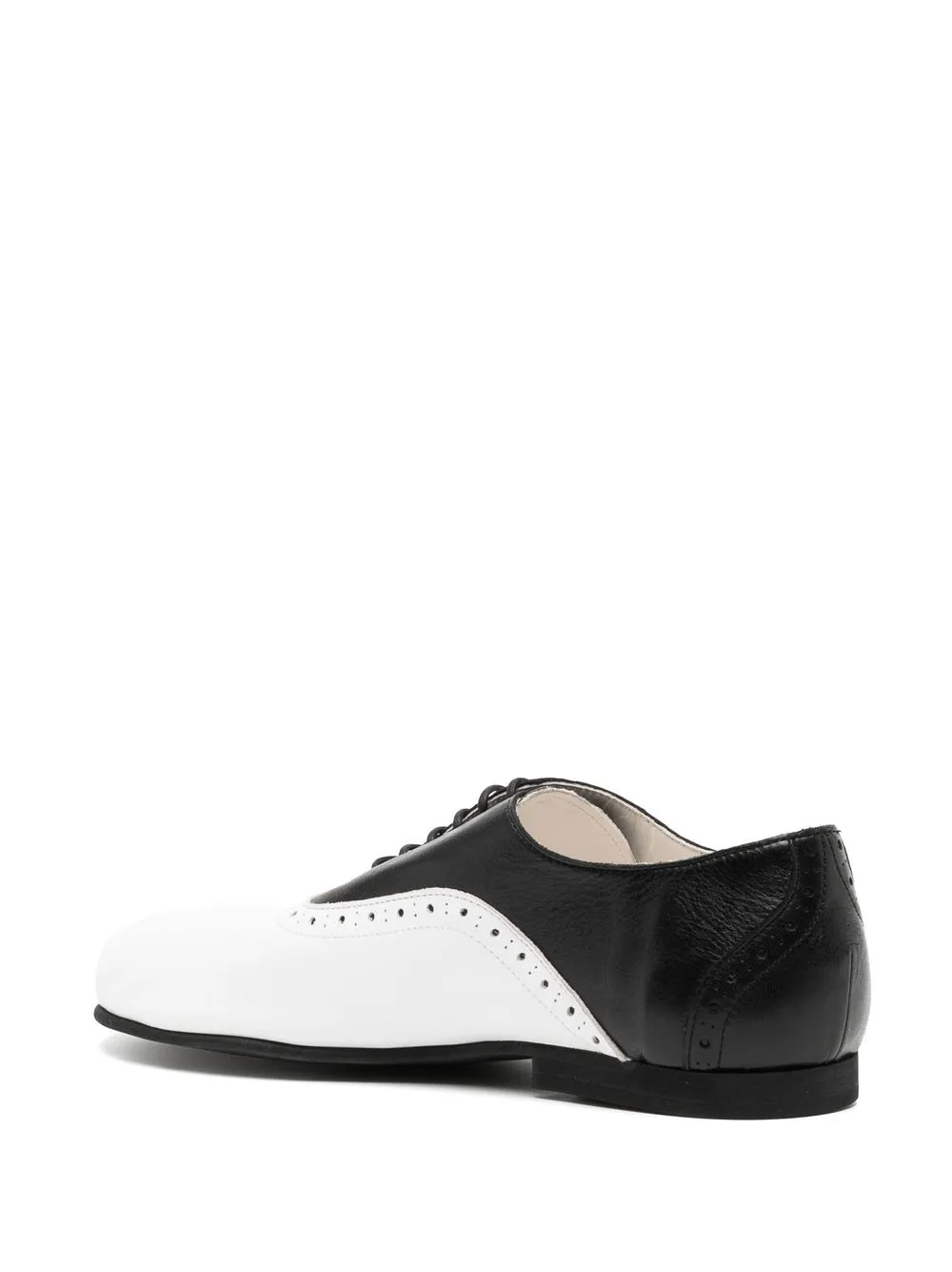 Men Comme Des Garçons Homme Plus Two-tone Leather Derby Shoes - Image 3