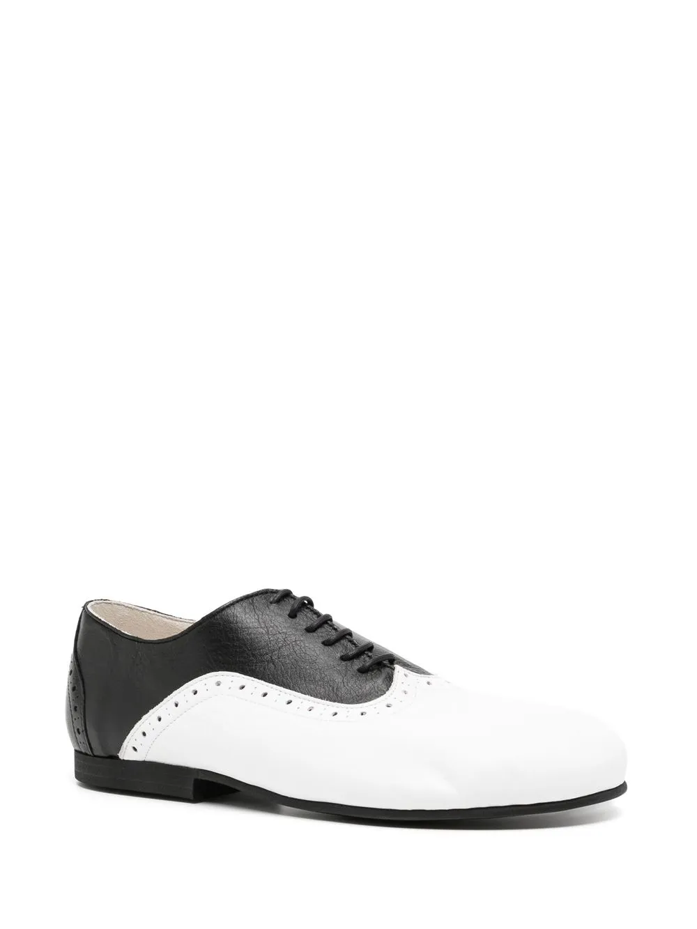 Men Comme Des Garçons Homme Plus Two-tone Leather Derby Shoes - Image 2