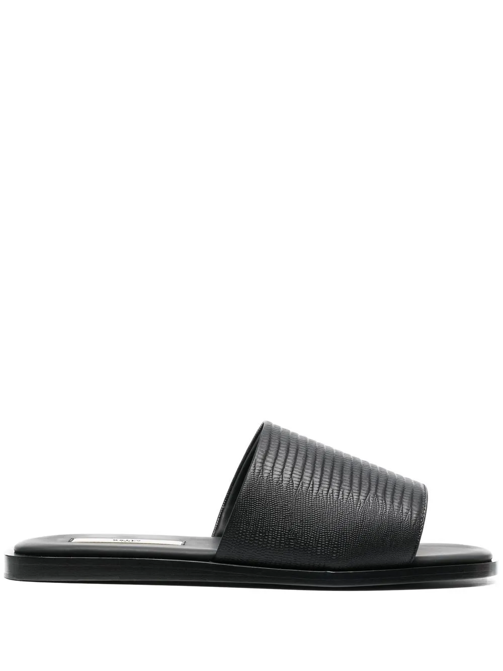 Men Bally Open-toe Leather Slides