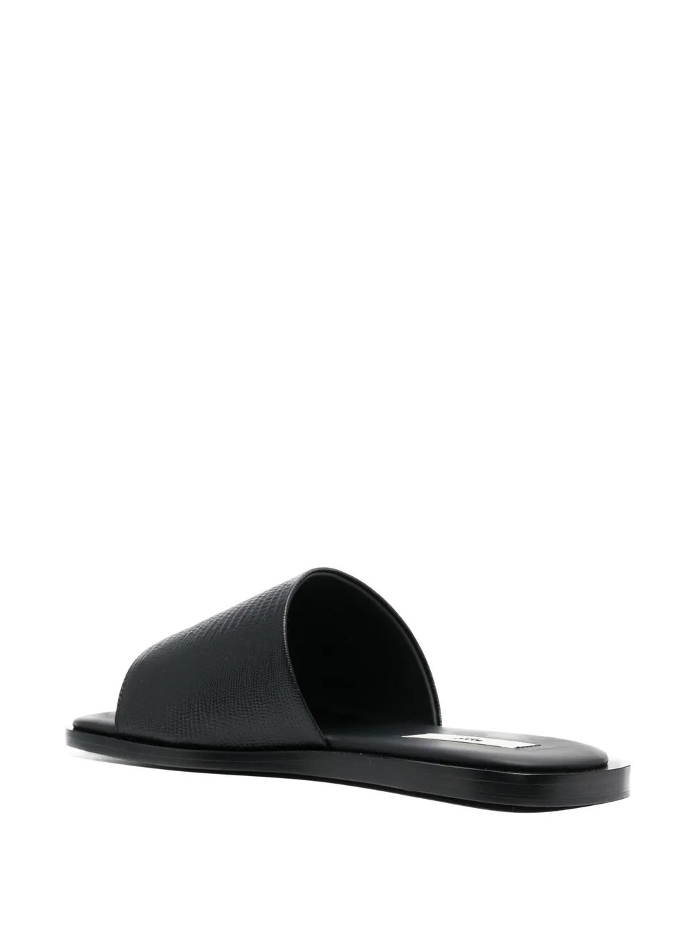 Men Bally Open-toe Leather Slides - Image 3