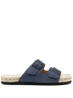 Men Manebi Buckle-strap Suede Espadrille Sandals