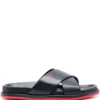 Men Kiton Crossover Strap Leather Slides