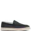 Men Casadei Nabuk Perforated-leather Espadrilles