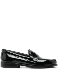 Men Golden Goose Patent-finish Penny Loafers