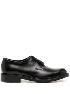 Men Grenson Leather Derby Shoes
