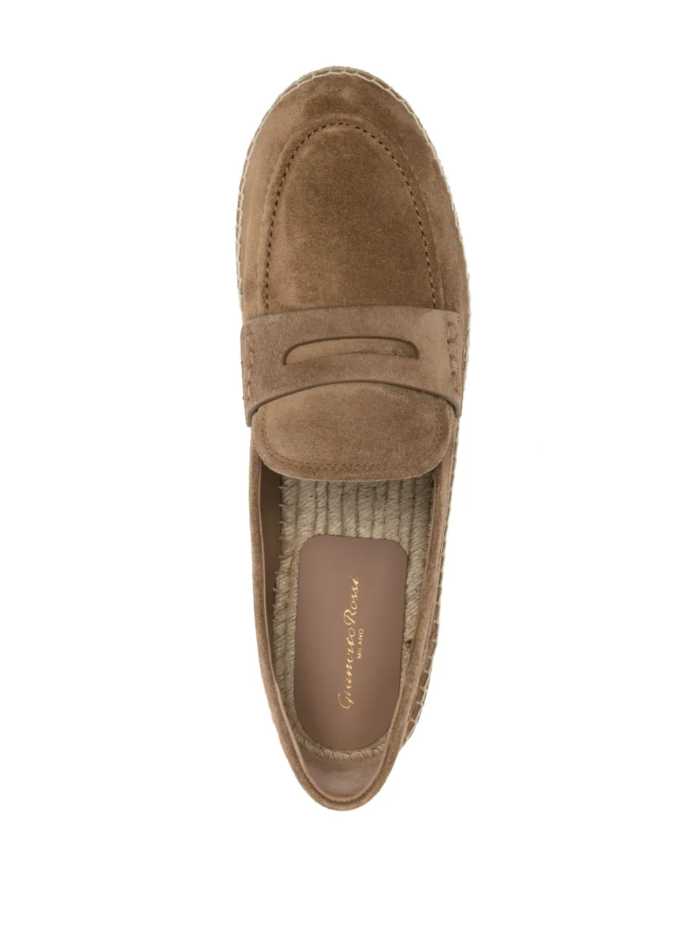 Men Gianvito Rossi Round-toe Suede Espadrilles - Image 4