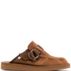 Men Suicoke Decorative-buckle Suede Loafers