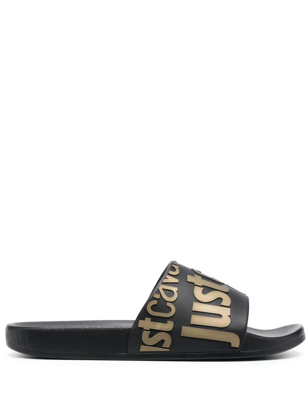 Men Just Cavalli Logo-print Slides