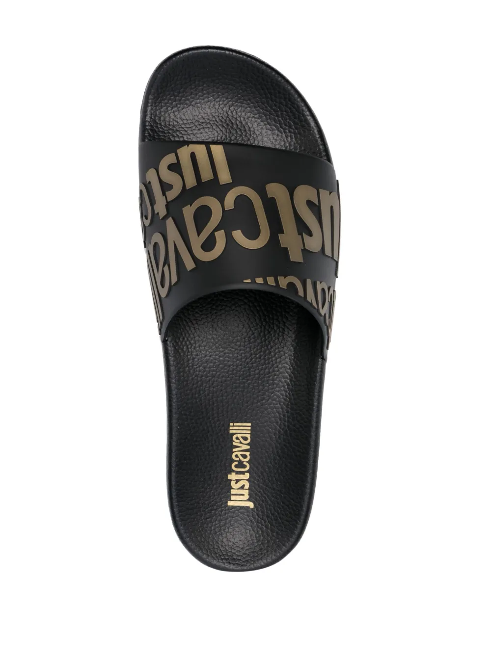 Men Just Cavalli Logo-print Slides - Image 4