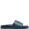 Men Baldinini Logo-plaque Leather Slides