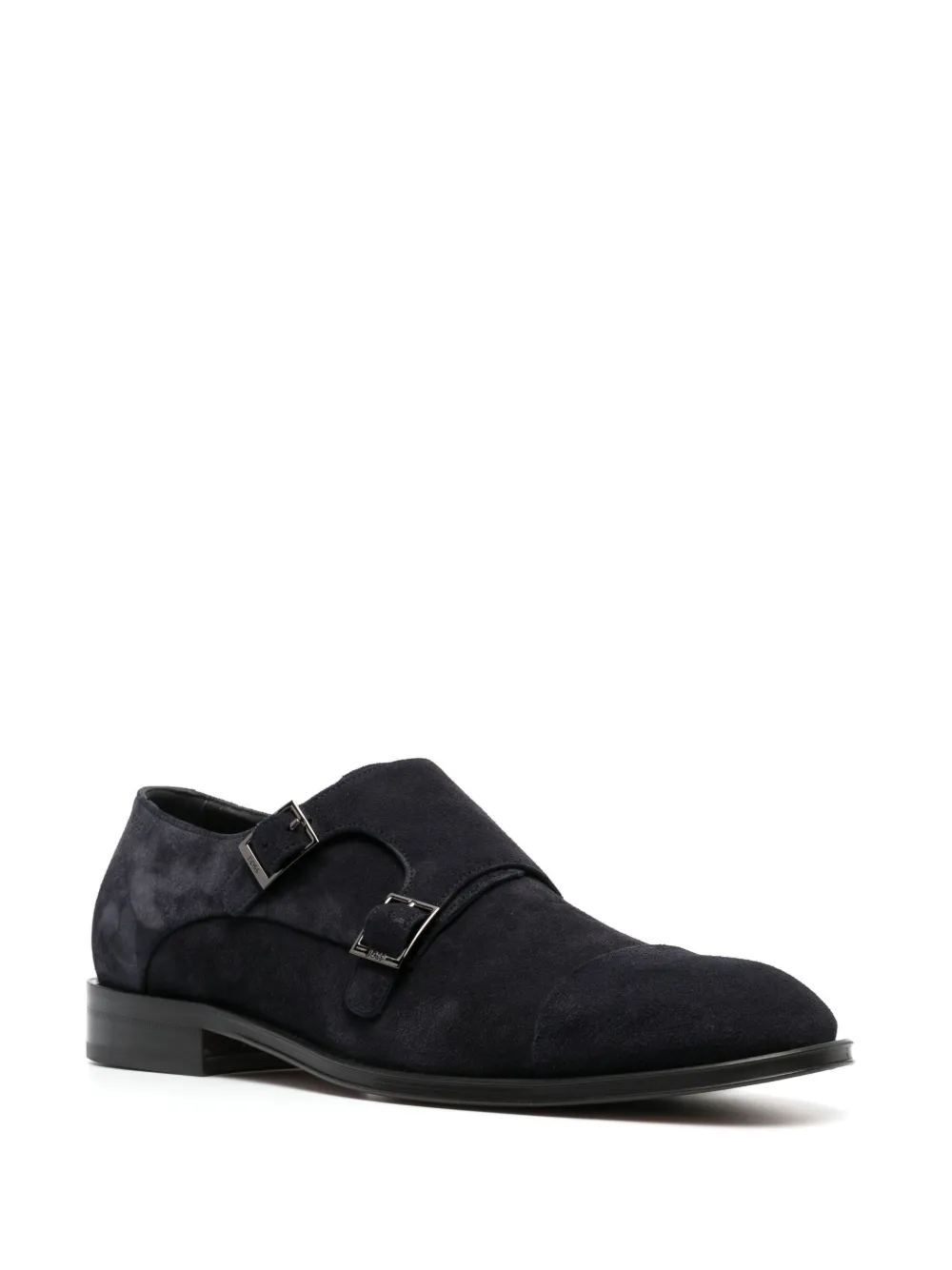 Men BOSS Double-buckle Suede Shoes - Image 2