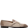 Men Doucal&apos;s Buckled Leather Monk Shoes