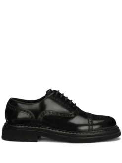 Men Dolce & Gabbana Francesina Leather Derby Shoes