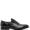 Men Alberto Fasciani Grained-texture Leather Loafers