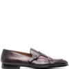 Men Doucal&apos;s Double-strap Smooth-leather Monk Shoes