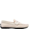 Men Emporio Armani Flocked-logo Driving Loafers
