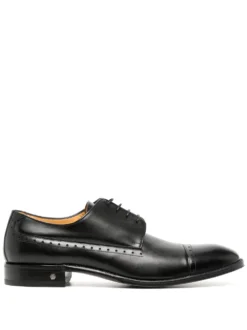 Men Amedeo Testoni Valdobbiadene Leather Derby Shoes