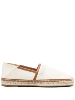 Men Emporio Armani Logo-band Leather Espadrilles