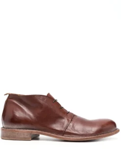 Men Moma Leather Lace-up Boots