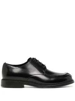 Men Bally Embossed-logo Leather Derby Shoes