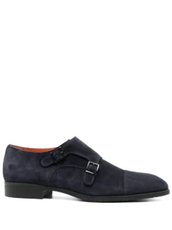 Men Santoni Double-strap Monk Shoes