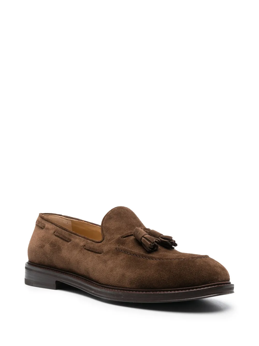 Men Henderson Baracco Tassel-detail Suede Loafers - Image 2